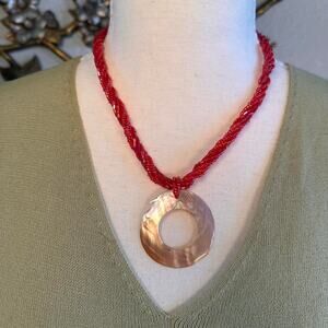 Vintage statement necklace featuring a